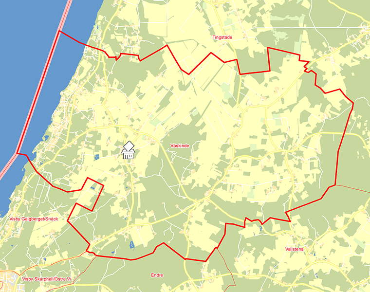 Karta över Väskinde