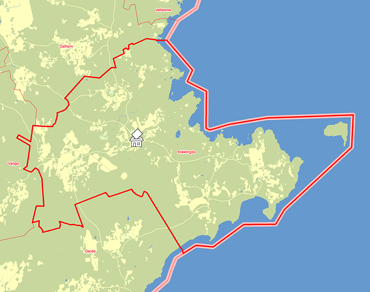 Karta över Kräklingbo