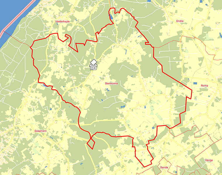 Karta över Stenkumla
