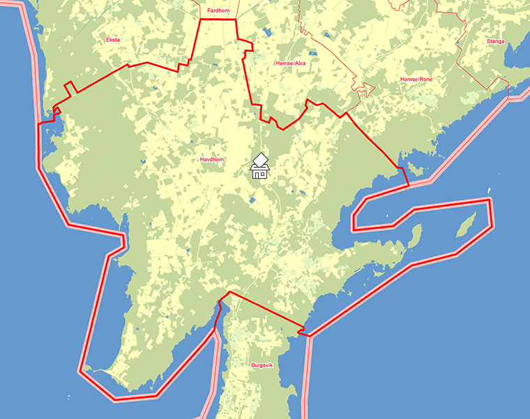 Karta över Havdhem