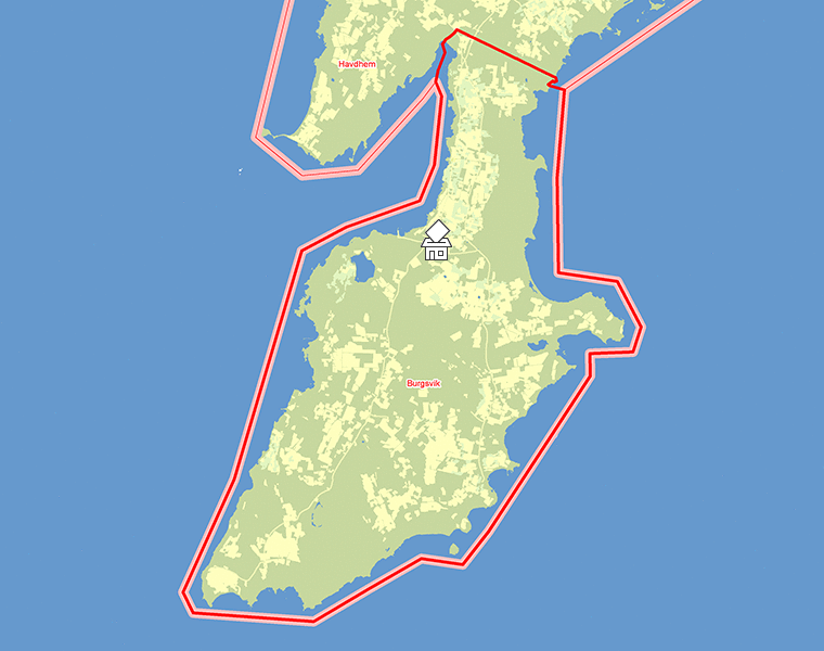 Karta över Burgsvik