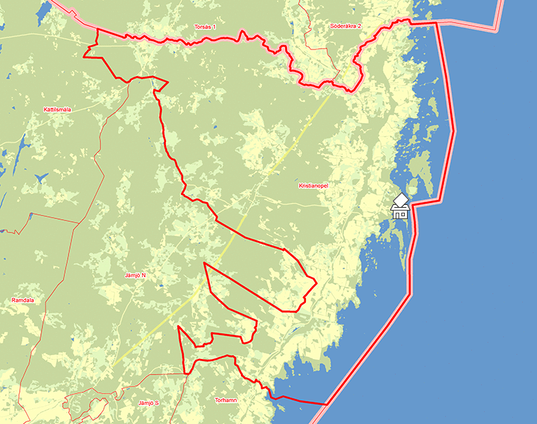 Karta över Kristianopel