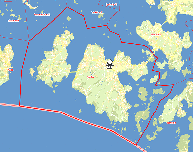 Karta över Sturkö