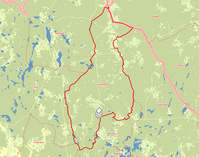 Karta över Strömsberg