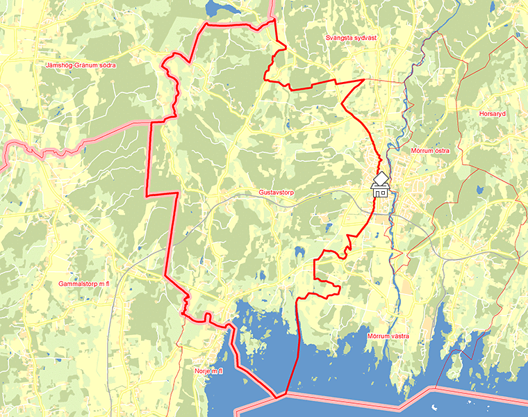 Karta över Gustavstorp