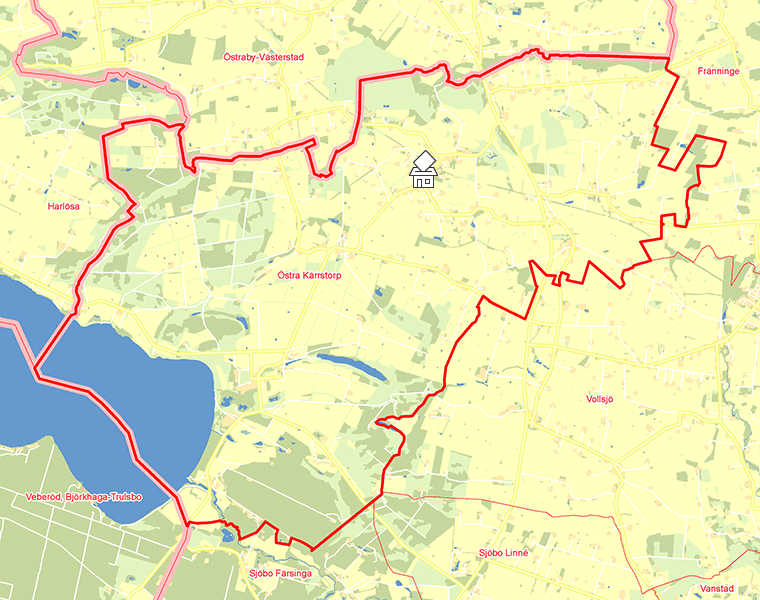 Karta över Östra Kärrstorp