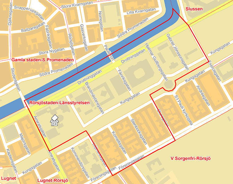 Karta över Rörsjöstaden-Länsstyrelsen