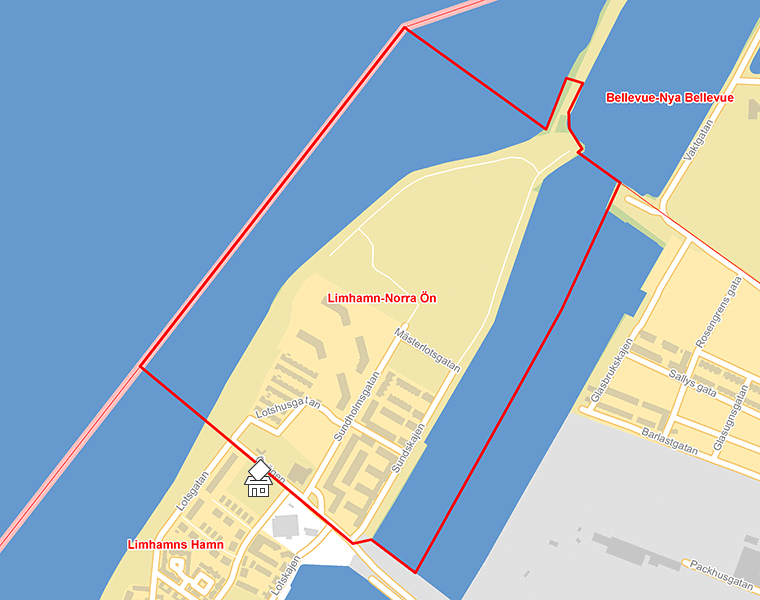 Karta över Limhamn-Norra Ön