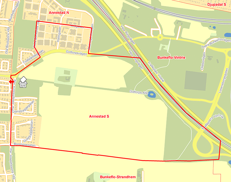Karta över Annestad S