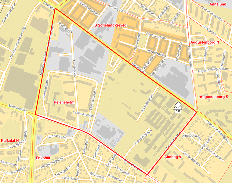 Karta över Heleneholm