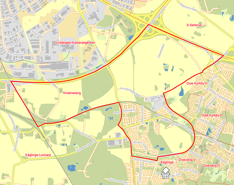 Karta över Kristineberg