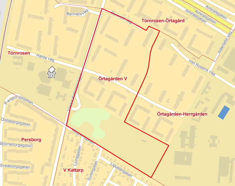 Karta över Örtagården V