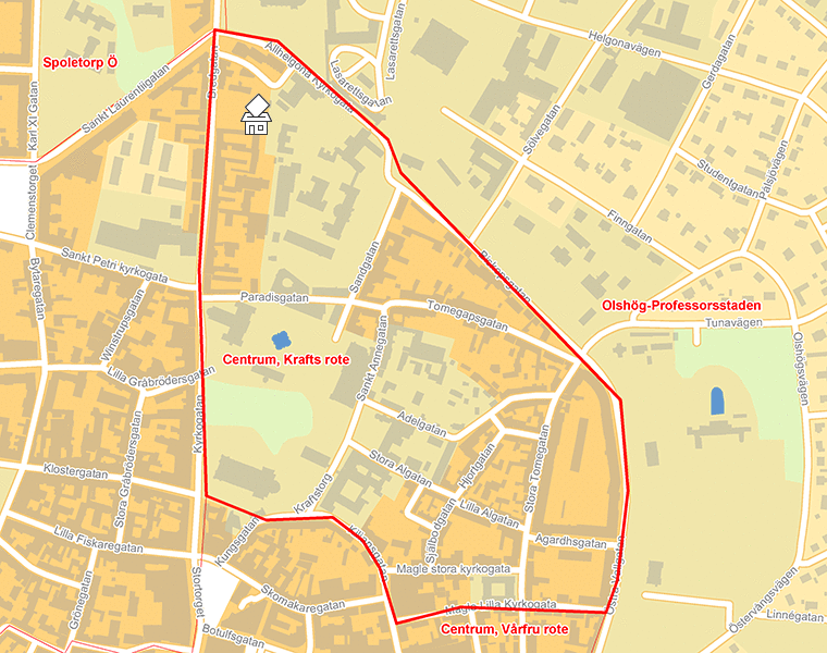 Karta över Centrum, Krafts rote