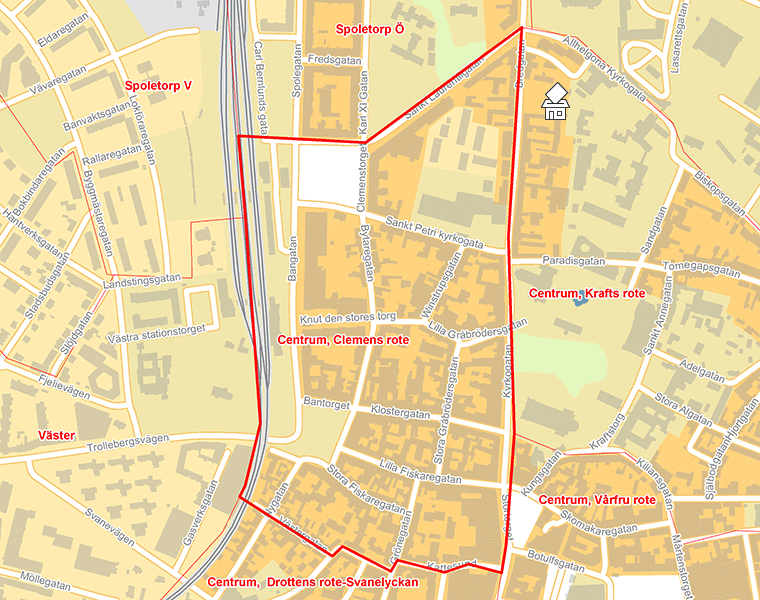 Karta över Centrum, Clemens rote