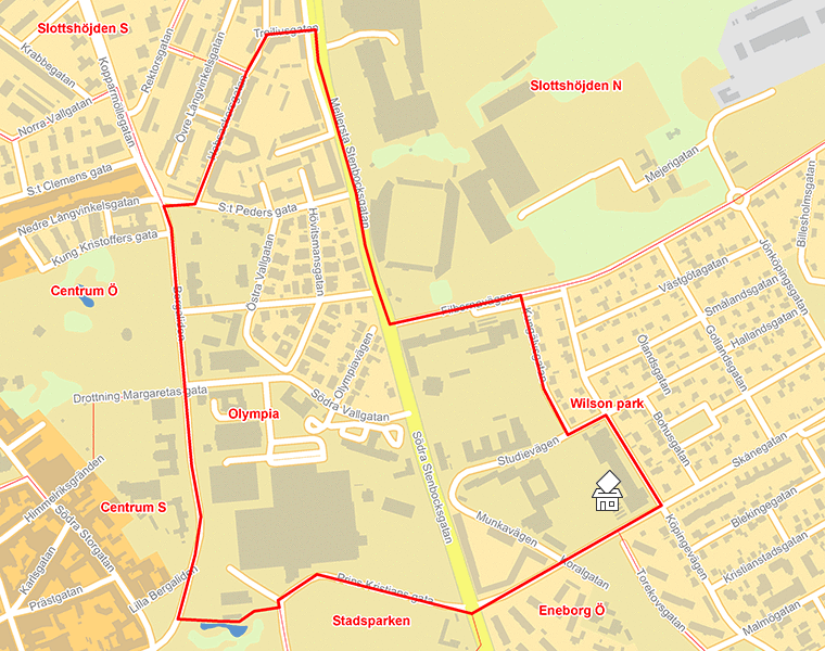Karta över Olympia