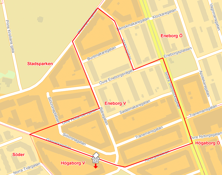 Karta över Eneborg V