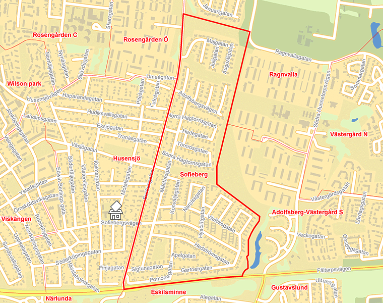 Karta över Sofieberg