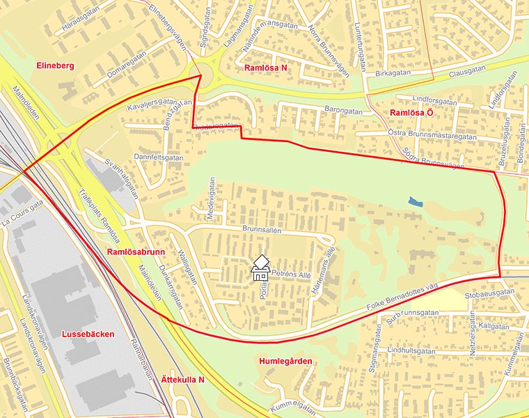 Karta över Ramlösabrunn