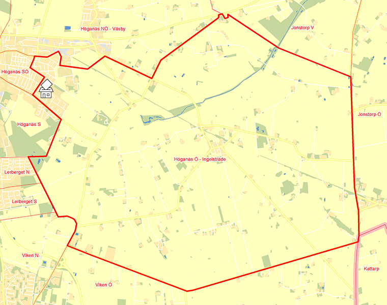 Karta över Höganäs Ö - Ingelsträde