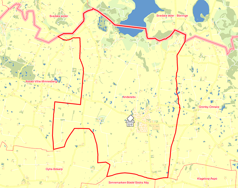 Karta över Anderslöv