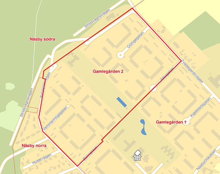 Karta över Gamlegården 2