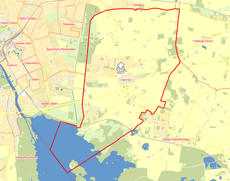 Karta över Hammar