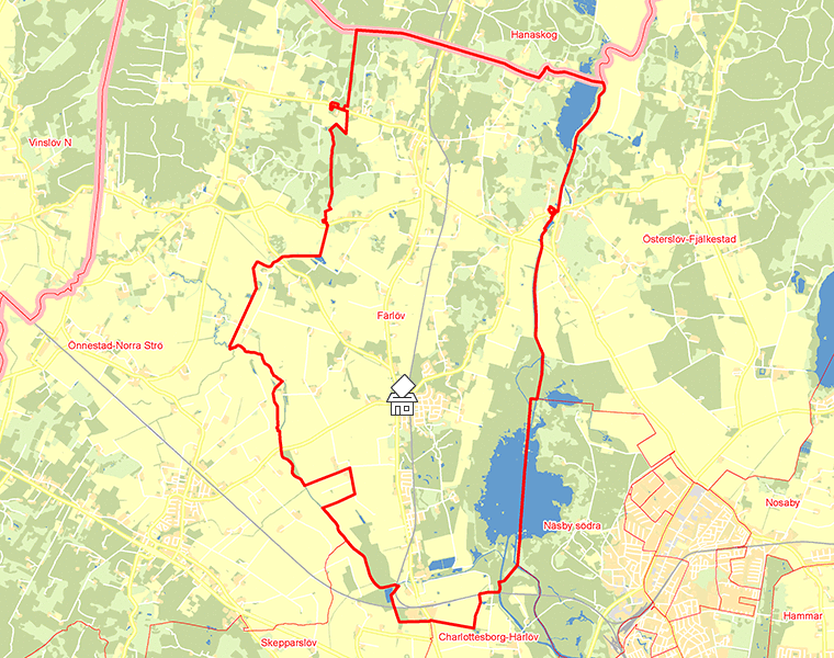 Karta över Färlöv