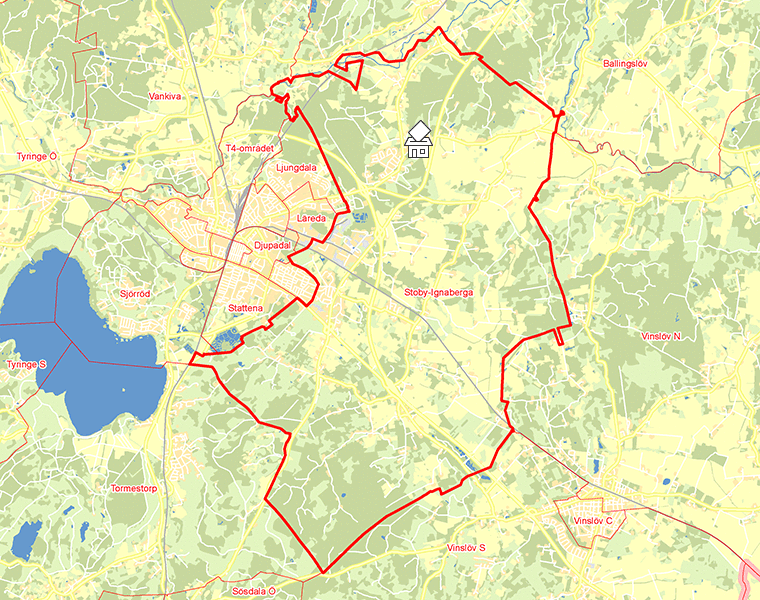 Karta över Stoby-Ignaberga