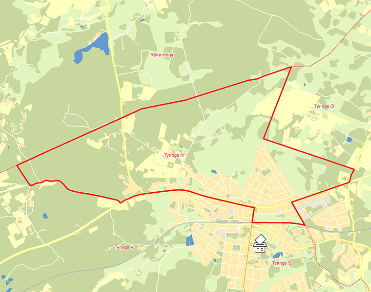 Karta över Tyringe N