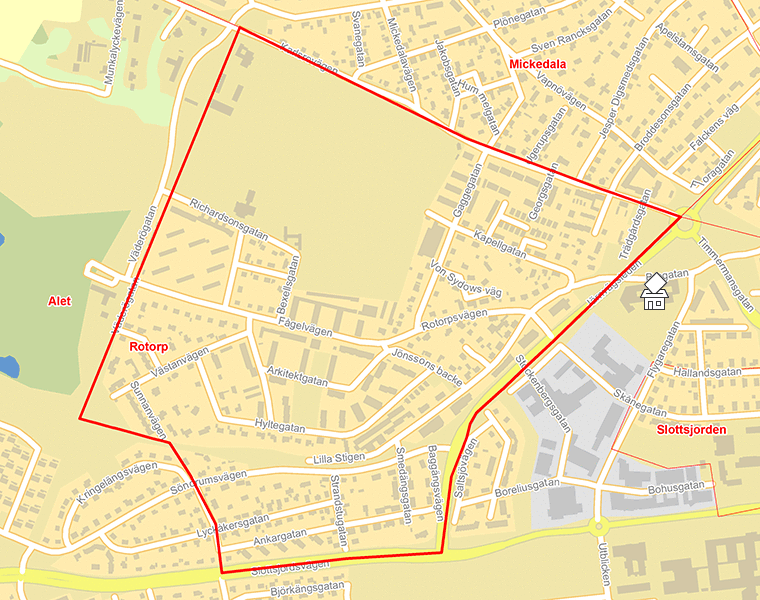 Karta över Rotorp
