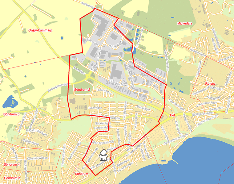 Karta över Söndrum 2