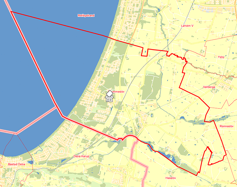 Karta över Skummeslöv