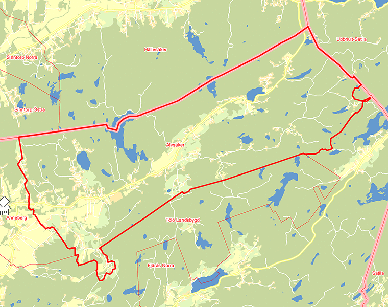 Karta över Älvsåker
