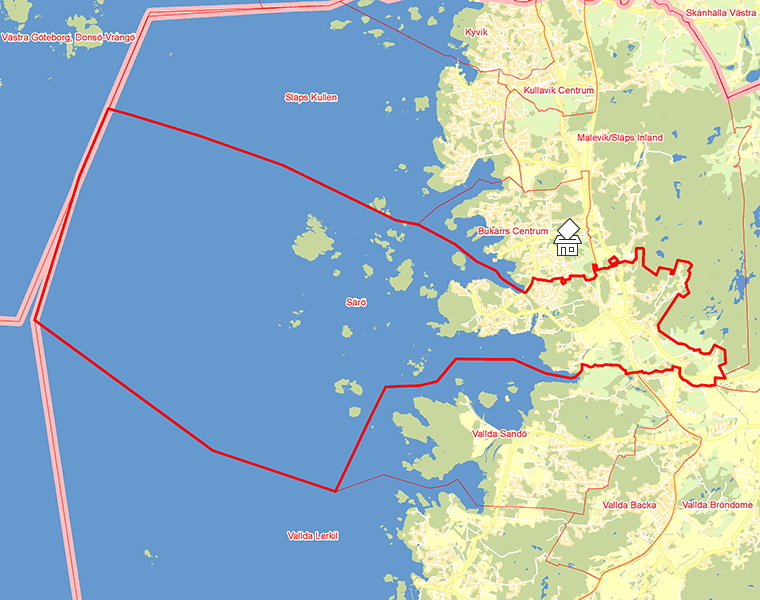 Karta över Särö