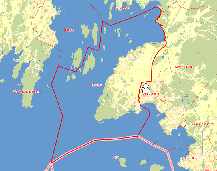Karta över Ölmanäs