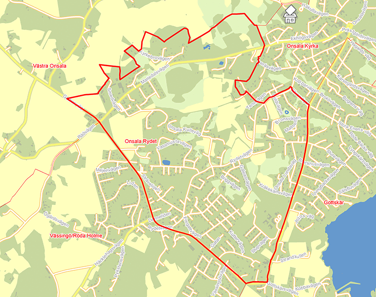 Karta över Onsala Rydet