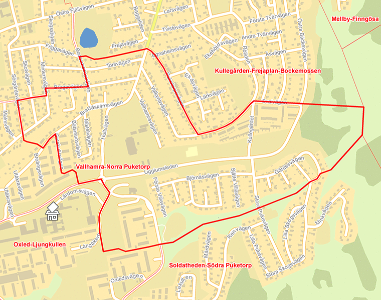 Karta över Vallhamra-Norra Puketorp