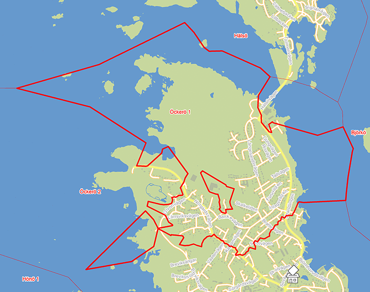 Karta över Öckerö 1