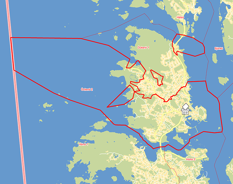 Karta över Öckerö 2