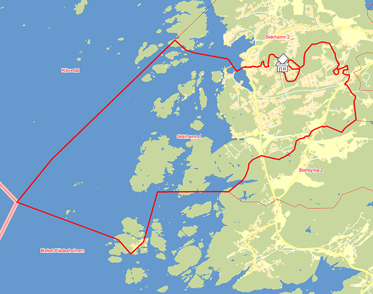 Karta över Skärhamn 1
