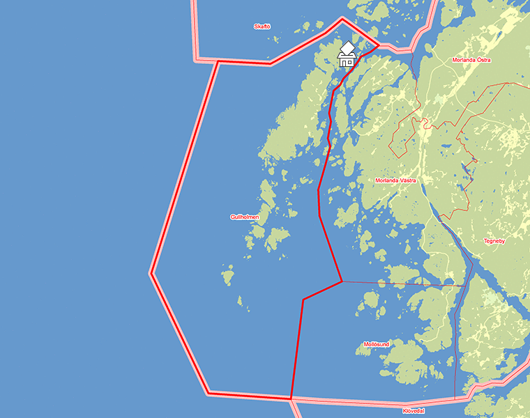 Karta över Gullholmen