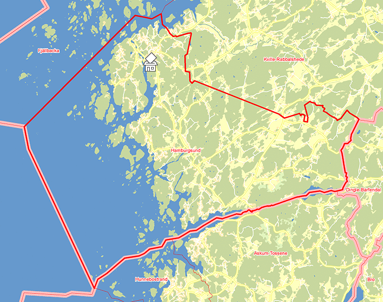Karta över Hamburgsund