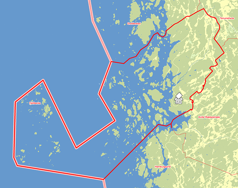 Karta över Fjällbacka