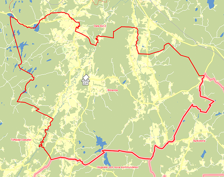 Karta över Rölanda
