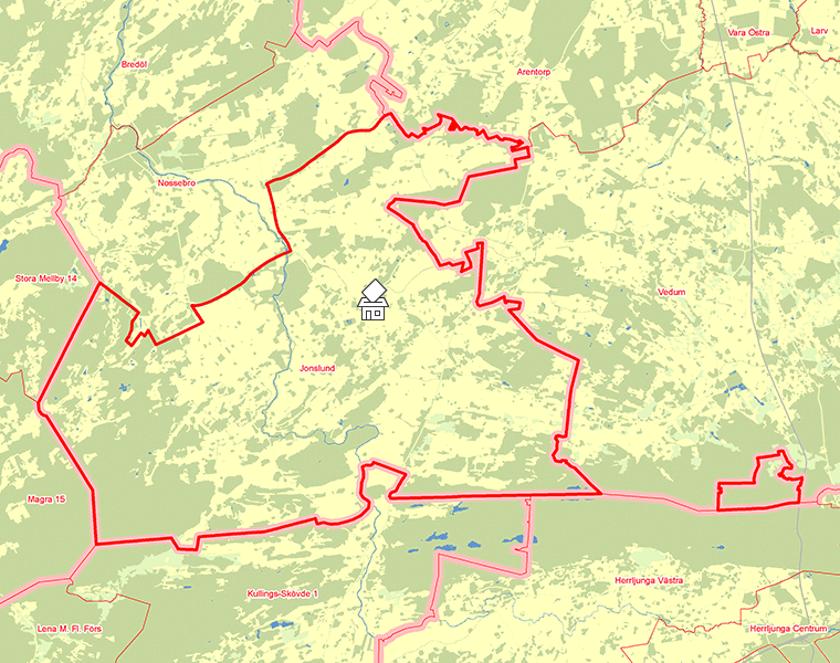 Karta över Jonslund