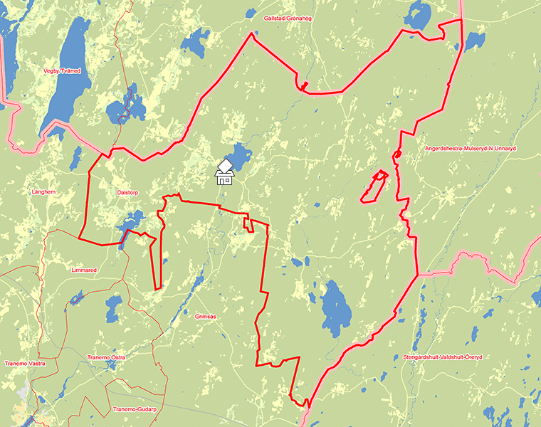 Karta över Dalstorp