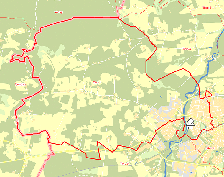 Karta över Tibro 1
