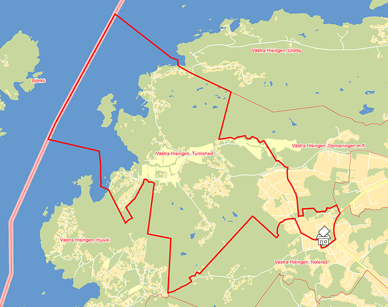 Karta över Västra Hisingen, Tumlehed