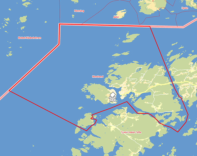 Karta över Marstrand