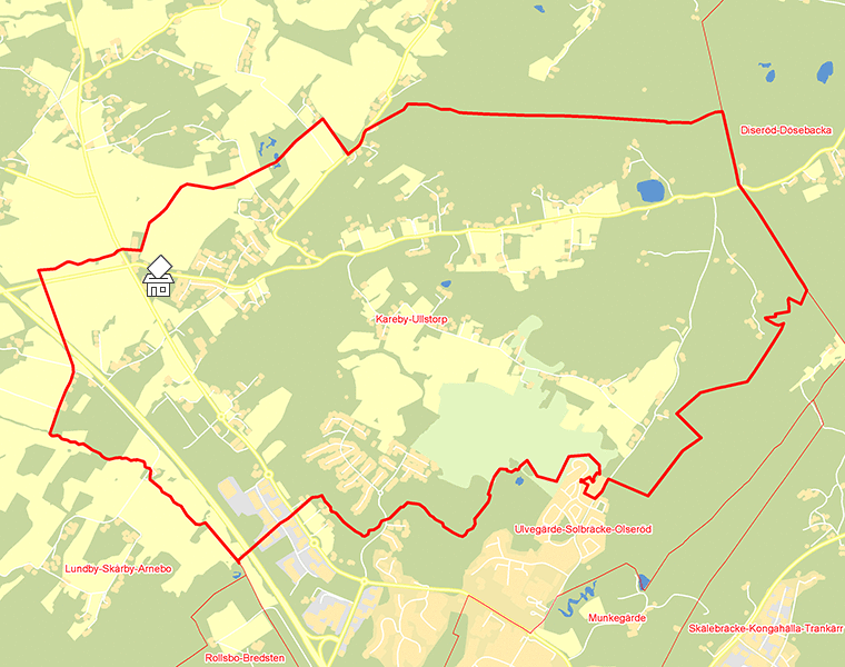 Karta över Kareby-Ullstorp